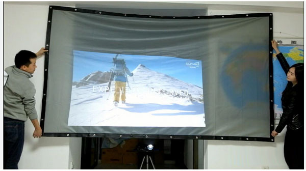 پرده تصویر عقب ( Rear Projection Screen) پرده نیمه شفاف